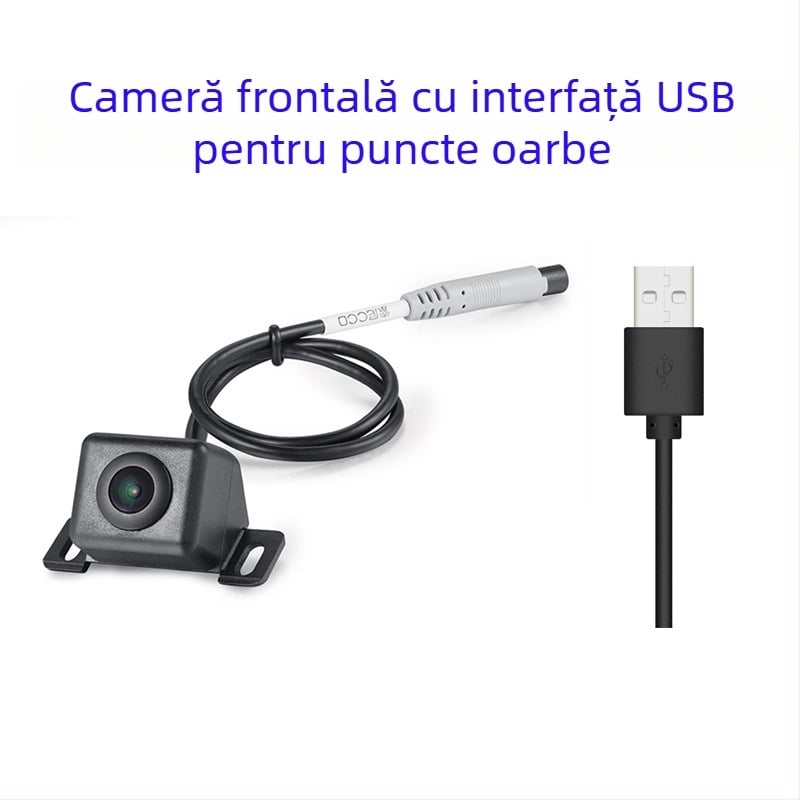 Cameră pentru unghi mort dreapta auto – USB Android, 1080P, unghi reglabil 360°, protocol UVC, model M1