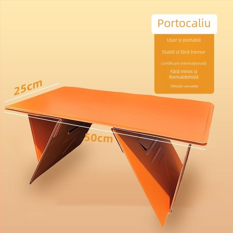 Birou auto pliabil pentru laptop/tabletă – universal, multifuncțional, placă artificială ușoară, montaj încorporat