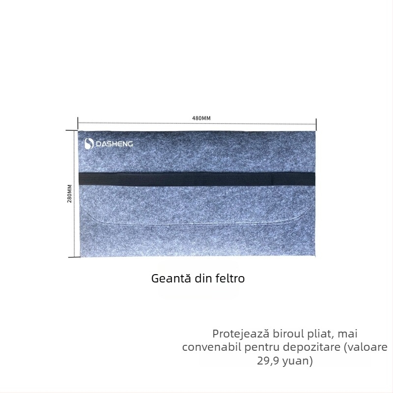 Birou auto pliabil pentru laptop/tabletă – universal, multifuncțional, placă artificială ușoară, montaj încorporat