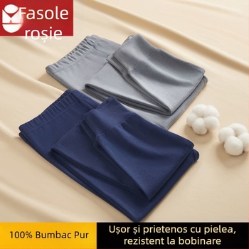 Pantaloni termici pentru bărbați, din tricot, 100% acril, extra groși 501-600 g/m², un singur strat, anti-static și respirabili