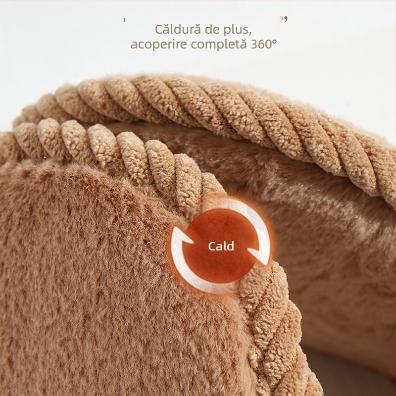 Protecție pentru urechi de iarnă, montaj pe spate, pentru adulți, protecție împotriva frigului și căldură