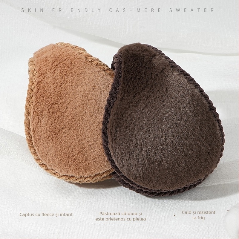 Protecție pentru urechi de iarnă, montaj pe spate, pentru adulți, protecție împotriva frigului și căldură