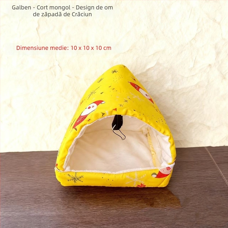 Cuib de hamster din bumbac cald – adăpost de iarnă; Material: Bumbac; Origine: Anhui; Brand: Other; Import: Nu