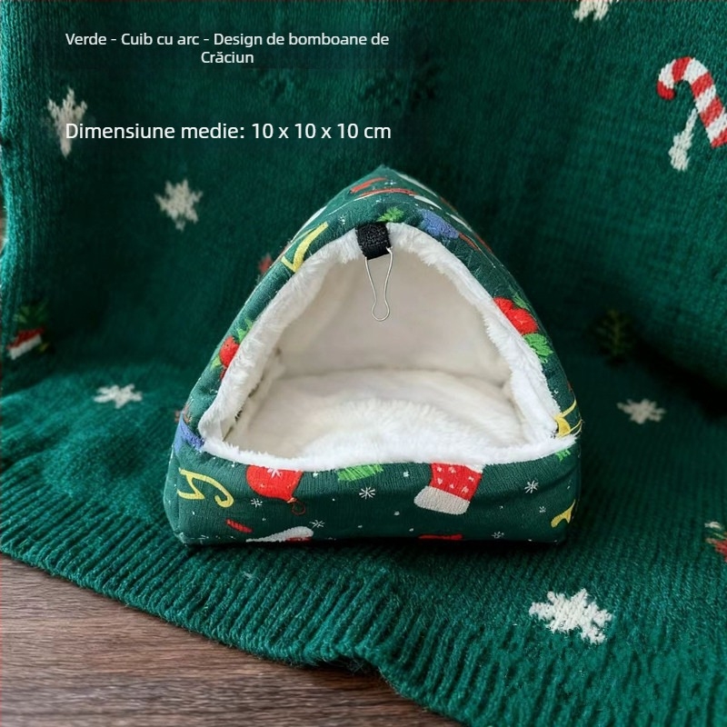 Cuib de hamster din bumbac cald – adăpost de iarnă; Material: Bumbac; Origine: Anhui; Brand: Other; Import: Nu