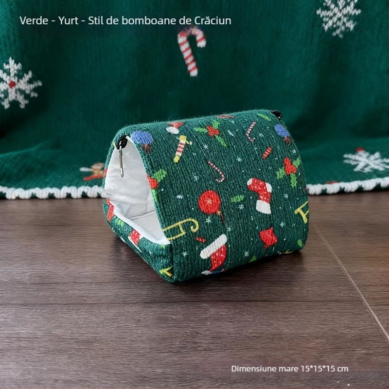 Cuib de hamster din bumbac cald – adăpost de iarnă; Material: Bumbac; Origine: Anhui; Brand: Other; Import: Nu