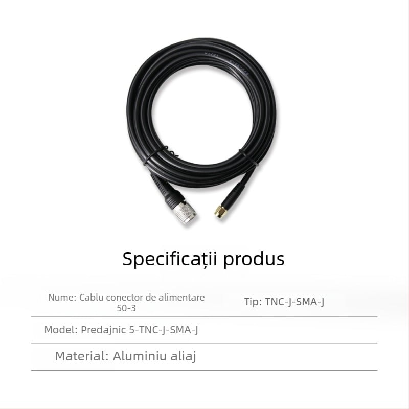 Cablu de alimentare pentru RTK, antenă cu conectori TNC-SMA, cupru pur, cap de tip ciupercă SYV50-3, bază fixă
