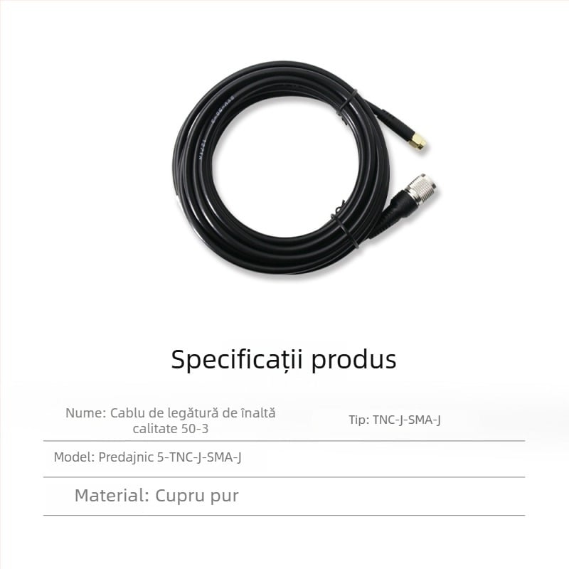 Cablu de alimentare pentru RTK, antenă cu conectori TNC-SMA, cupru pur, cap de tip ciupercă SYV50-3, bază fixă
