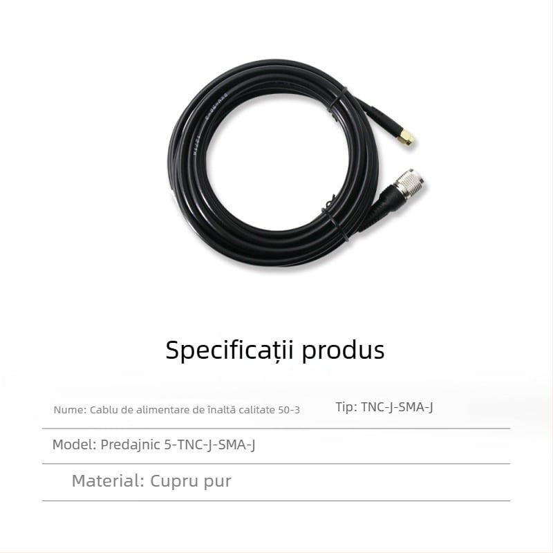 Cablu de alimentare pentru RTK, antenă cu conectori TNC-SMA, cupru pur, cap de tip ciupercă SYV50-3, bază fixă