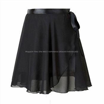 Fustă de balet pentru practică, din chiffon — croială într-o singură piesă, material principal: spandex <30%, primăvara 2023