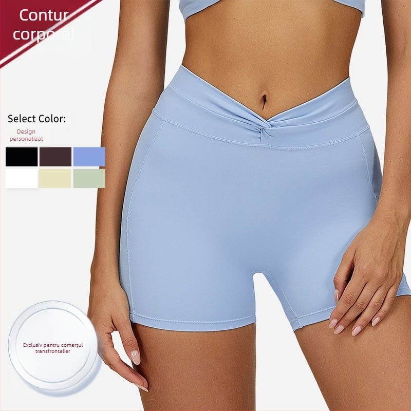 Fustă scurtă sport pentru femei, croială strânsă, primăvară–vară, design posterior piersică, îmbrăcăminte fitness pentru yoga