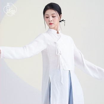 Costum de dans cu stil etnic chinezesc tradițional pentru dans clasic și modern; țesătură Cupro, conținut 90–95%; vara 2023.