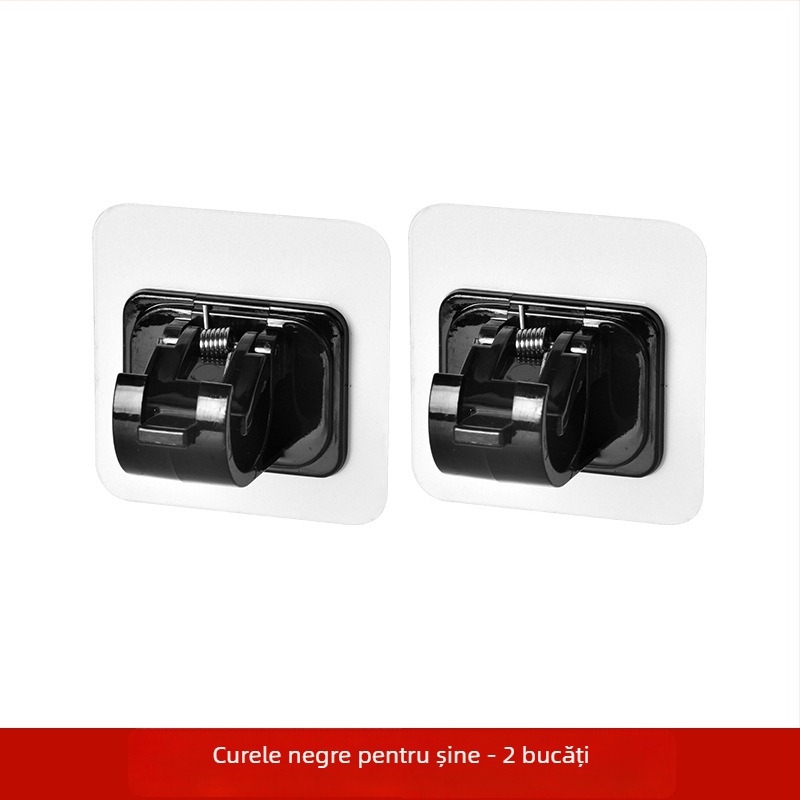 Suport pentru șină de perdea cu braț telescopic – fără găuri, ABS, stil japonez, cârlig unic