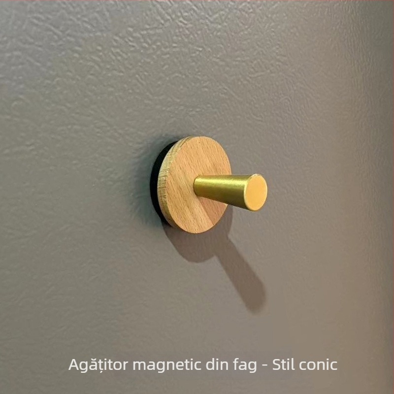 Cuier magnetic, cârlig unic, stil modern minimalist, material magnet, 1 bucată