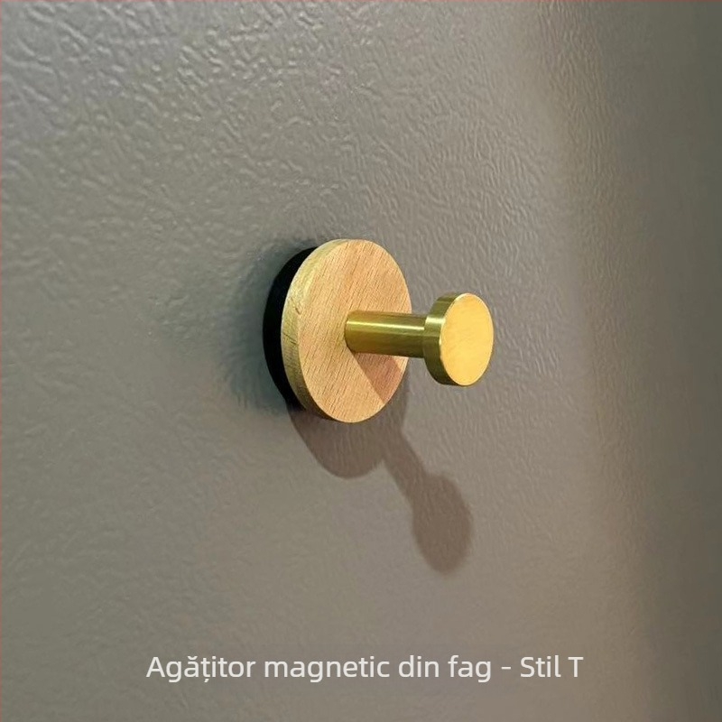 Cuier magnetic, cârlig unic, stil modern minimalist, material magnet, 1 bucată