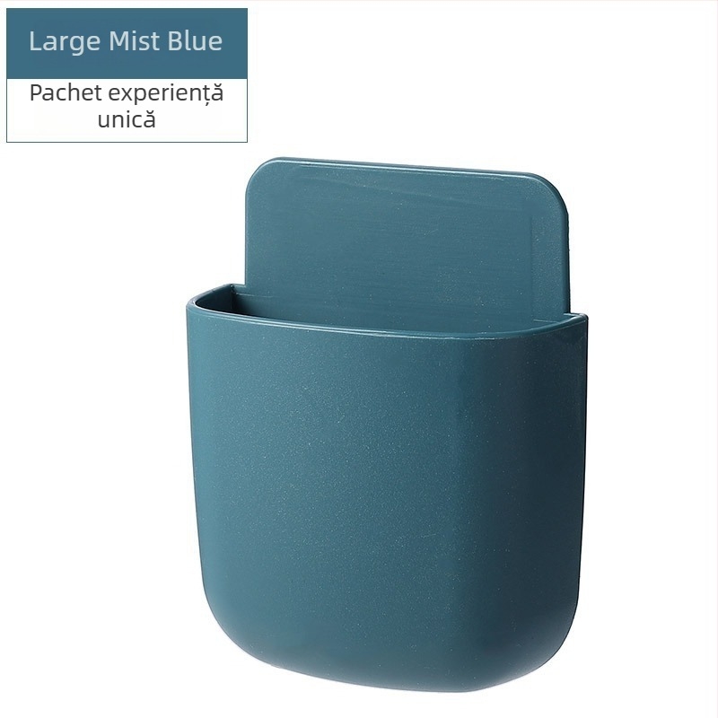 Cutie de depozitare pentru telecomandă, montaj pe perete pentru TV/AC; raft de încărcare pentru telefon; plastic PP, model Ykqsnh; funcție: depozitare; stil modern minimalist