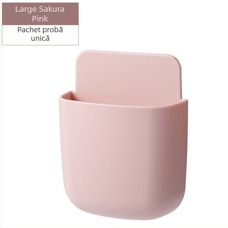 Cutie de depozitare pentru telecomandă, montaj pe perete pentru TV/AC; raft de încărcare pentru telefon; plastic PP, model Ykqsnh; funcție: depozitare; stil modern minimalist