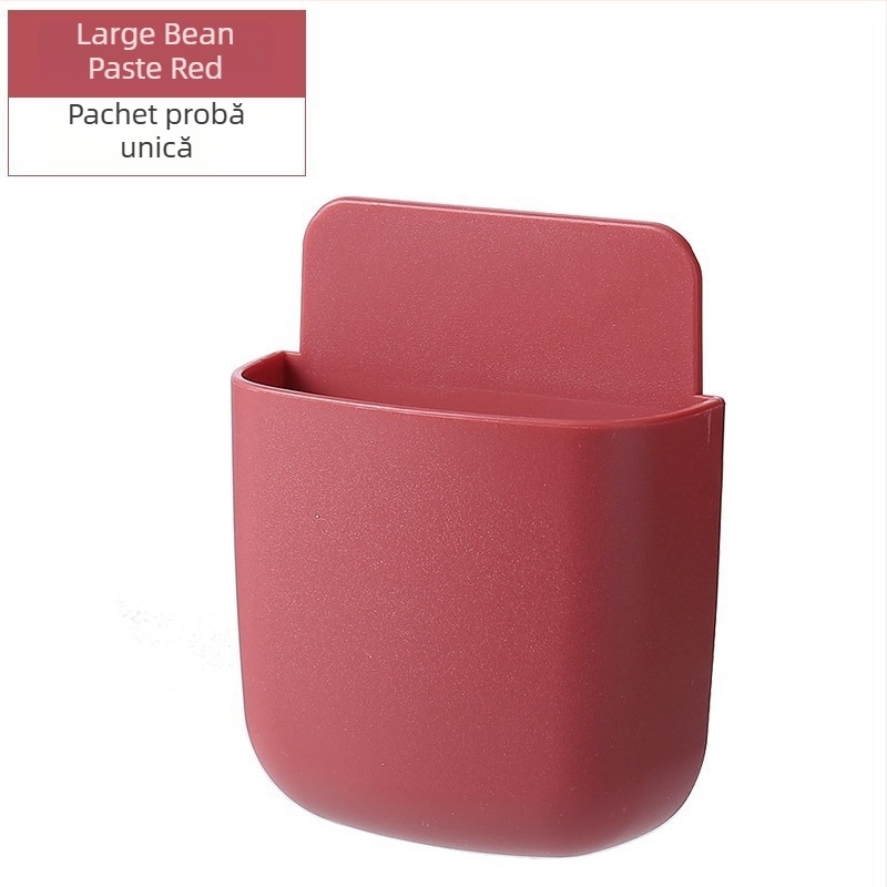 Cutie de depozitare pentru telecomandă, montaj pe perete pentru TV/AC; raft de încărcare pentru telefon; plastic PP, model Ykqsnh; funcție: depozitare; stil modern minimalist