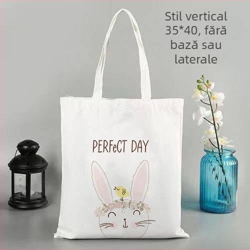 Geantă Tote din pânză cu logo personalizabil, imprimare mecanică, fund și părți, utilizare ambalare generală