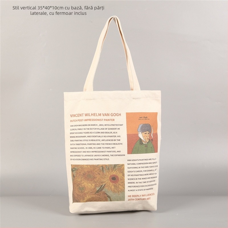Geantă Tote din pânză cu logo personalizabil, imprimare mecanică, fund și părți, utilizare ambalare generală