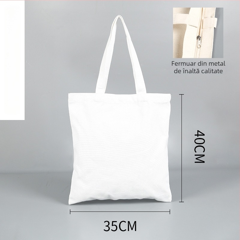 Geantă Tote din pânză cu logo personalizabil, imprimare mecanică, fund și părți, utilizare ambalare generală