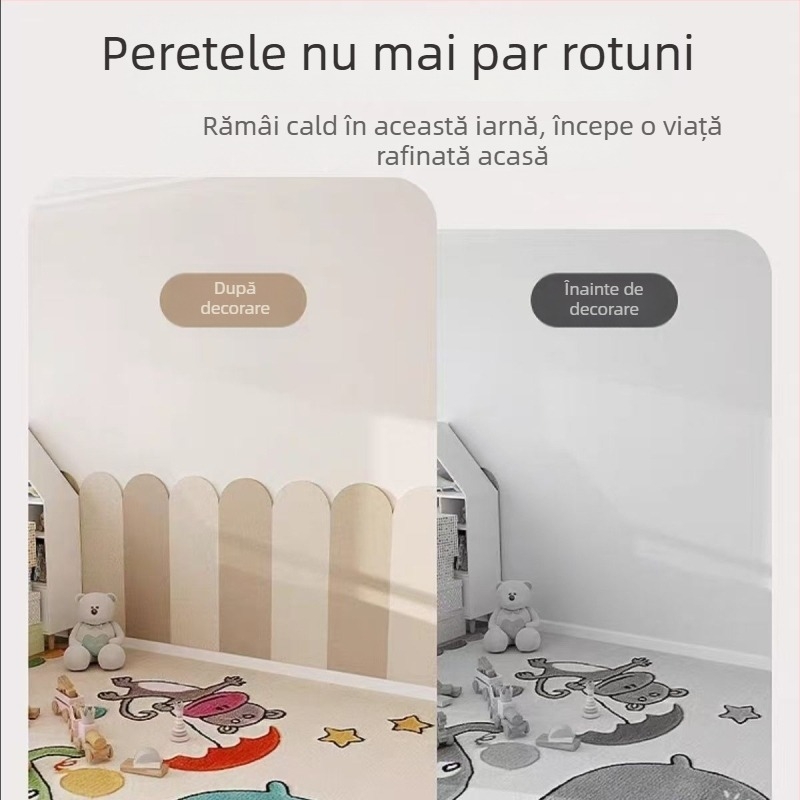 Morikage Panouri de perete moi autoadezive pentru copii - fibră de poliester, stil modern minimalist, personalizare disponibilă
