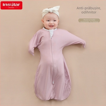 Prosop de înfășat din Modal pentru bebeluși – elastic, model solid, utilizare pentru toate anotimpurile; brand insular/yinxiuli; material Modal; siguranță Grad A; potrivit pentru sugari 1–3 ani