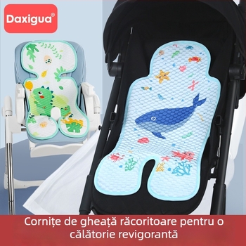Perne de șezut pentru bebeluși – material Ice Silk, pernă de siguranță universală pentru cărucior și scaun înalt