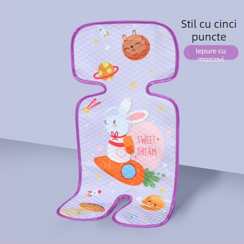 Perne de șezut pentru bebeluși – material Ice Silk, pernă de siguranță universală pentru cărucior și scaun înalt