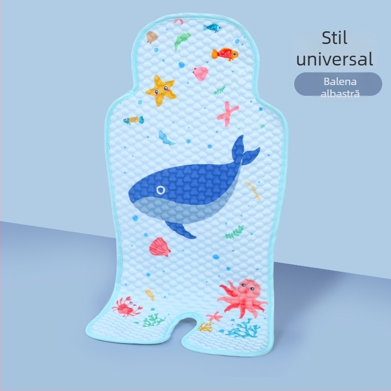 Perne de șezut pentru bebeluși – material Ice Silk, pernă de siguranță universală pentru cărucior și scaun înalt