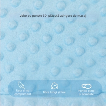 Perna de șezut pentru cărucior - Catifea dublu față, pentru toate anotimpurile, pernă groasă și caldă pentru sugari 0-1 ani, bumbac