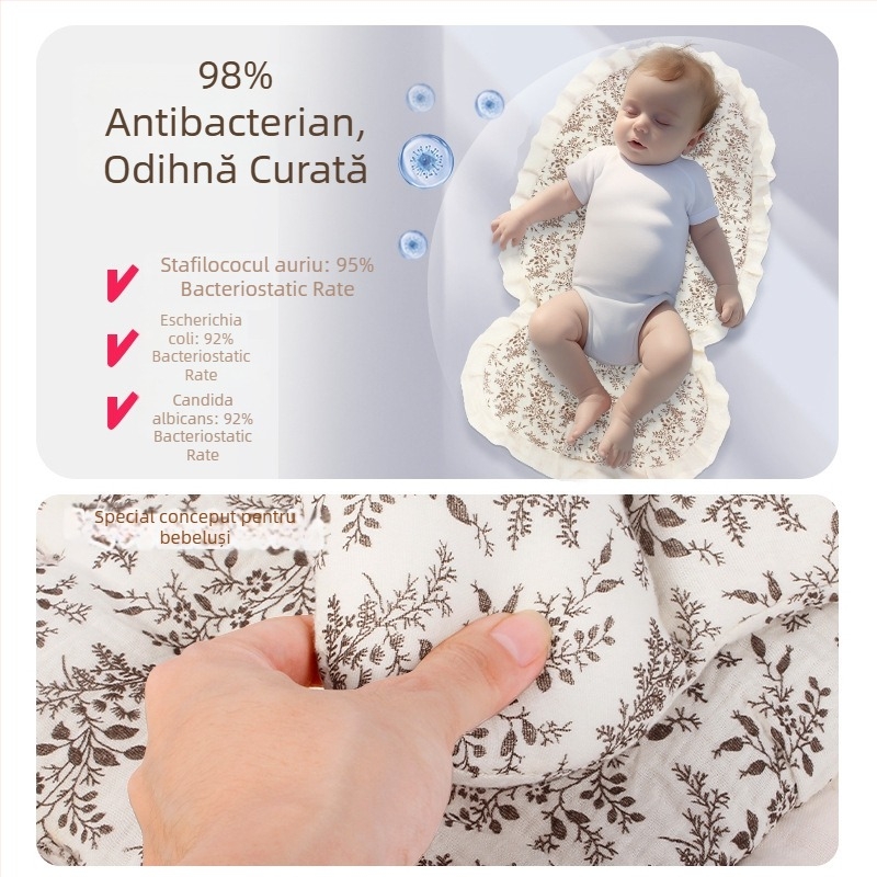 Perna de șezut pentru cărucior – pentru toate anotimpurile, fibră de bumbac, compatibil universal, Lan Feilin