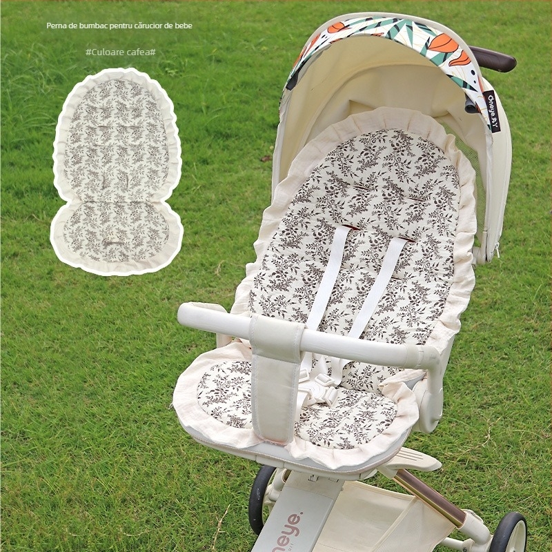 Perna de șezut pentru cărucior – pentru toate anotimpurile, fibră de bumbac, compatibil universal, Lan Feilin