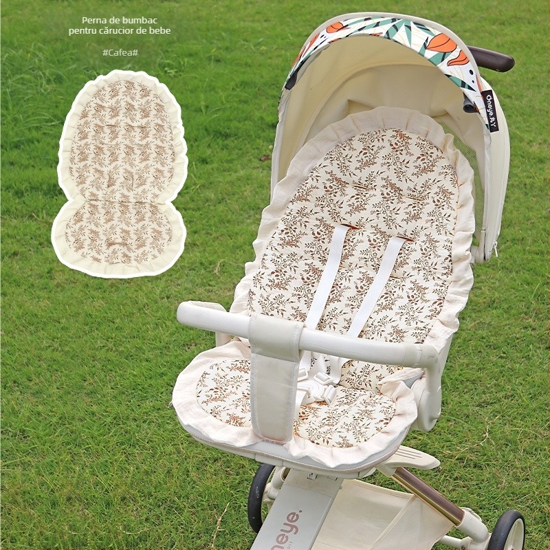 Perna de șezut pentru cărucior – pentru toate anotimpurile, fibră de bumbac, compatibil universal, Lan Feilin