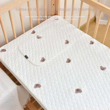 Saltea pentru bebeluși cu strat de aer și broderie cu personaje, pentru 0–12 luni, moale
