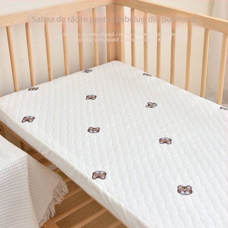 Saltea pentru bebeluși cu strat de aer și broderie cu personaje, pentru 0–12 luni, moale