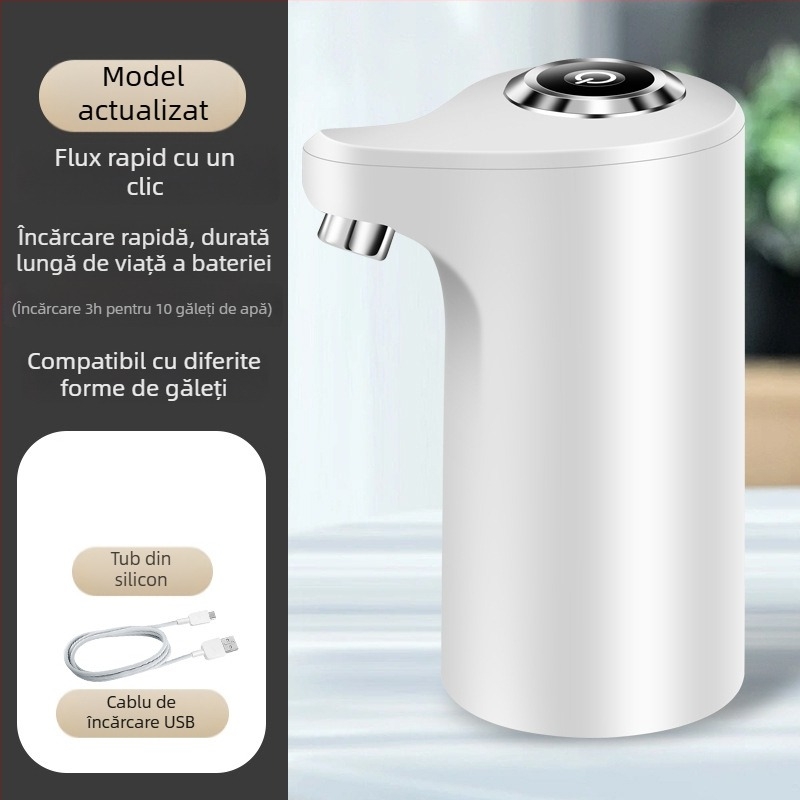 Dispenser electric pentru uz casnic, design vertical, model JZC-H, corp PP, 5V, 4W