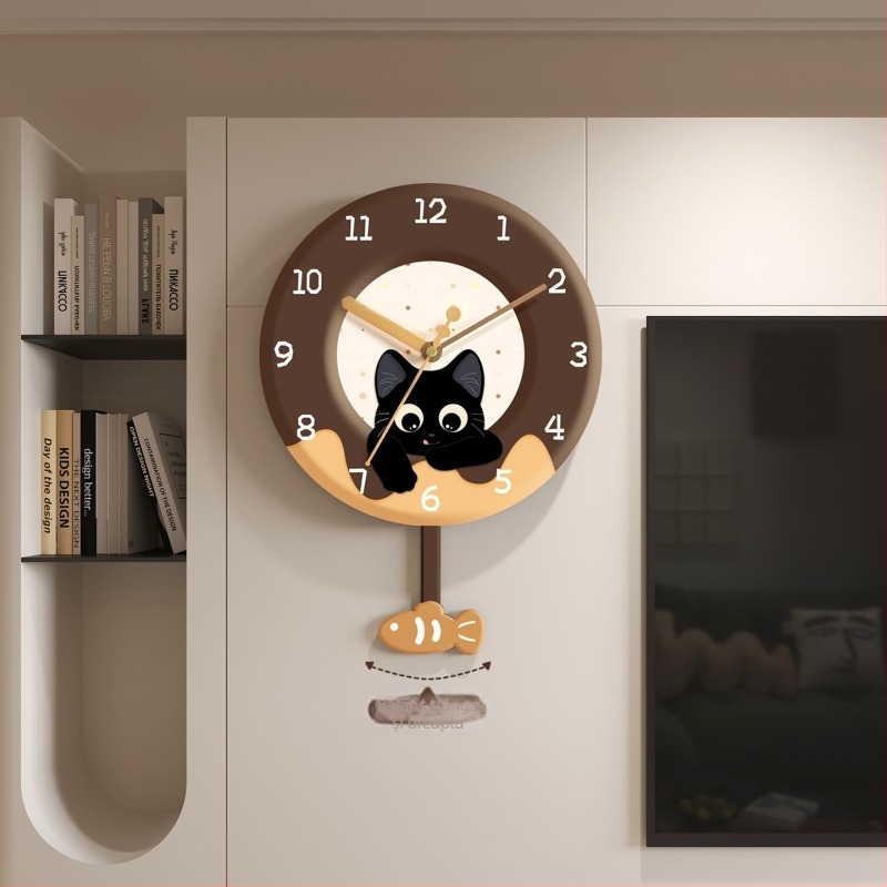 Ceas de perete cu mișcare silențioasă, termometru și calendar perpetuu, afișaj cu cifre și LED.