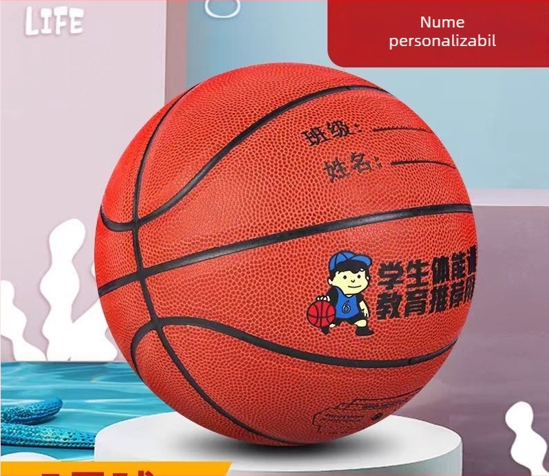 Set baschet TPU/PU, No.4/No.5, LOGO imprimat, personalizare disponibilă, exclusiv pentru copii