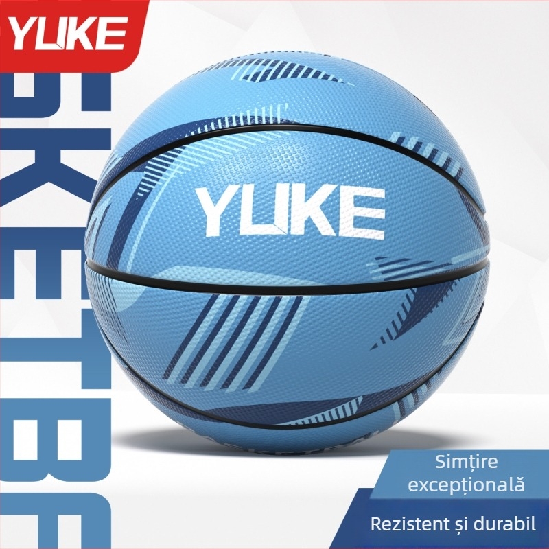 Minge de baschet pentru antrenament – din cauciuc, marca Yuke, origine Zhejiang, potrivită pentru baschet și volei