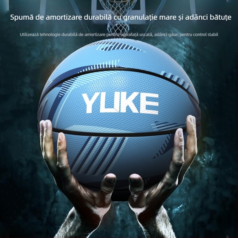 Minge de baschet pentru antrenament – din cauciuc, marca Yuke, origine Zhejiang, potrivită pentru baschet și volei
