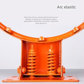 WITESS Stativ de baschet cu cadru standard și montaj suspendat; materiale: aliaj de aluminiu, oțel, oțel sticlă, fontă; greutate 7 kg; procesare personalizabilă
