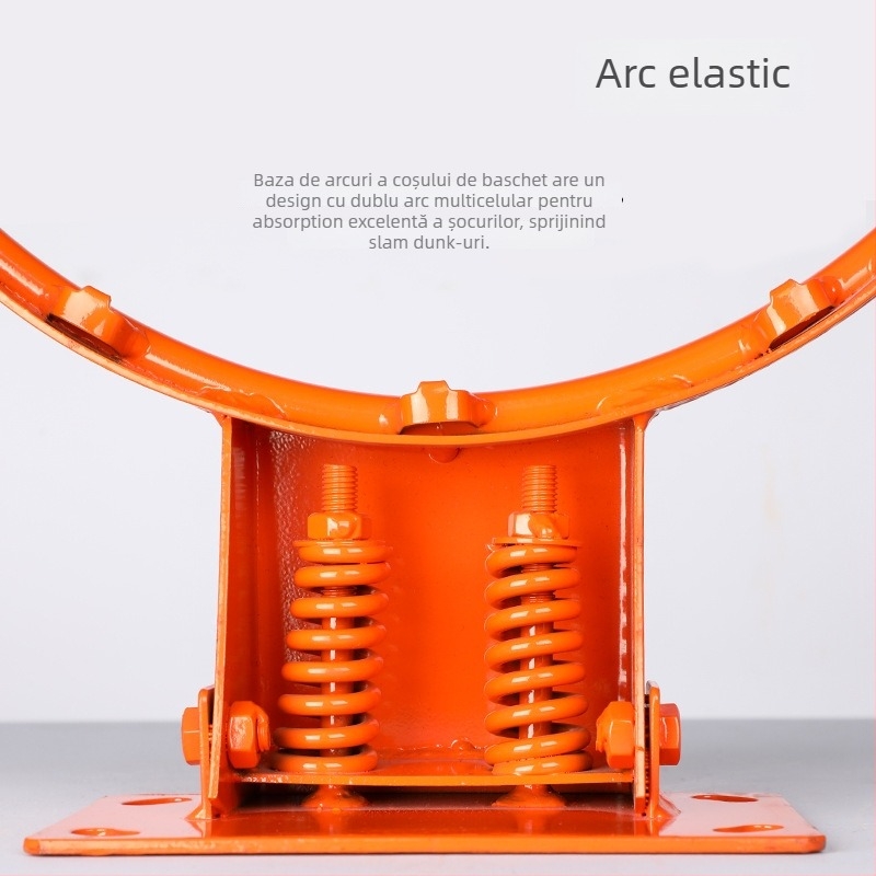 WITESS Stativ de baschet cu cadru standard și montaj suspendat; materiale: aliaj de aluminiu, oțel, oțel sticlă, fontă; greutate 7 kg; procesare personalizabilă