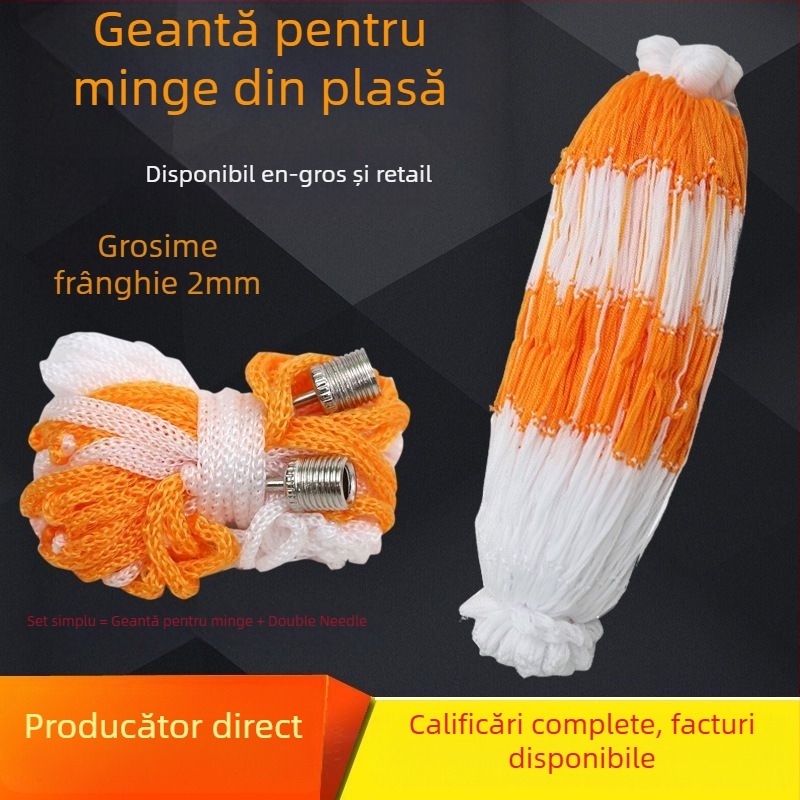 Geantă plasă pentru baschet și volei, cu buzunar din plasă, set de 100 bucăți