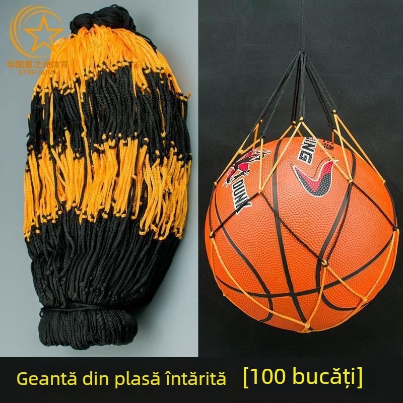 Geantă plasă pentru baschet și volei, cu buzunar din plasă, set de 100 bucăți