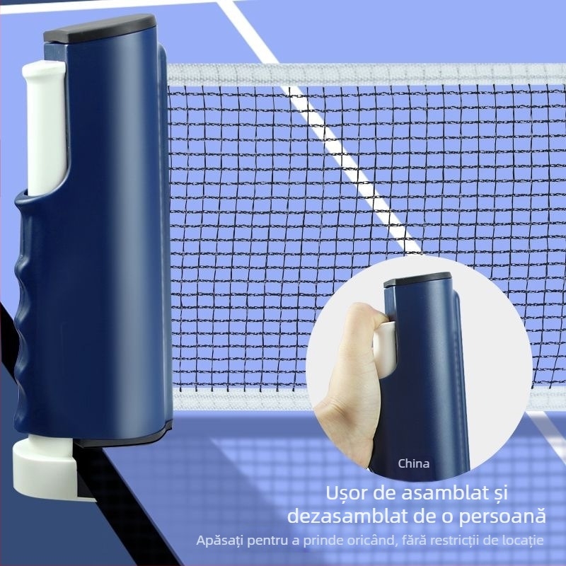 Peak ramă de plasă pentru tenis de masă, îngroșată, portabilă și extensibilă, poliester, 330 g, pentru interior/exterior