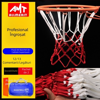 Plasă de baschet din nylon premium, durabilă, design îngroșat și ponderat, anti-îmbătrânire, prelucrare personalizabilă, greutate 0.3-0.5 kg
