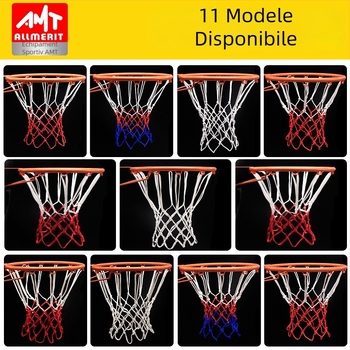 Plasă de baschet din nylon premium, durabilă, design îngroșat și ponderat, anti-îmbătrânire, prelucrare personalizabilă, greutate 0.3-0.5 kg