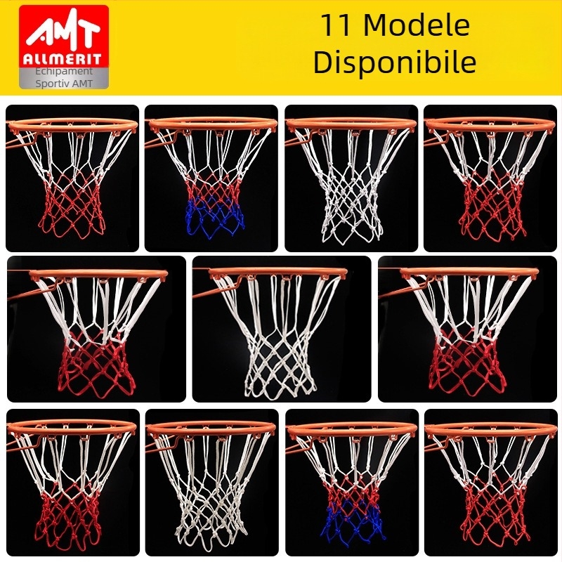 Plasă de baschet din nylon premium, durabilă, design îngroșat și ponderat, anti-îmbătrânire, prelucrare personalizabilă, greutate 0.3-0.5 kg