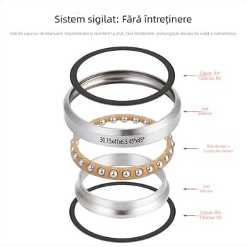 TOOPRE rulmenți headset – cupe pentru bicicletă de munte 41/41.8/47/49/51/52 mm – kit de reparație