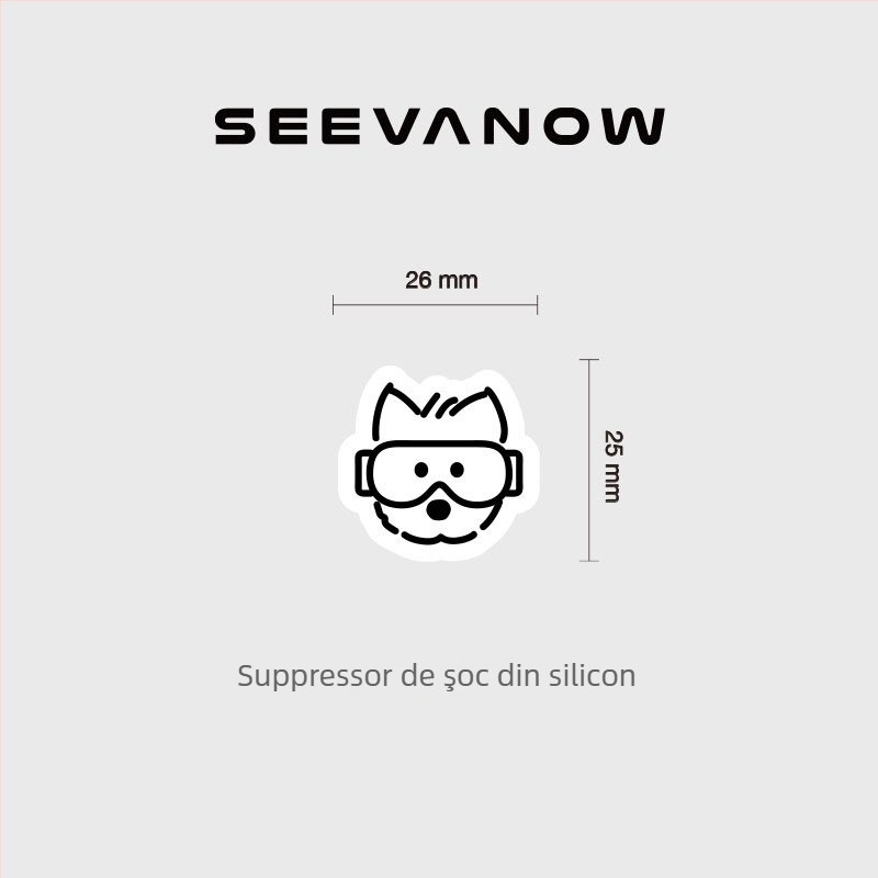 Amortizor de vibrații pentru rachetă de tenis – design drăguț cu cățeluș, amortizare vibrații